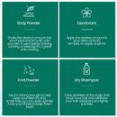 All-Natural Body Powder. Eco-Friendly.