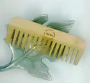 all-natural bamboo hair comb wide tooth